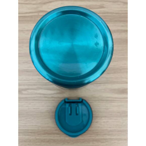 Pioneer Woman Stainless Steel Double Wall Vacuum Insulated Teal Tumbler w/Lid. - Picture 9 of 9